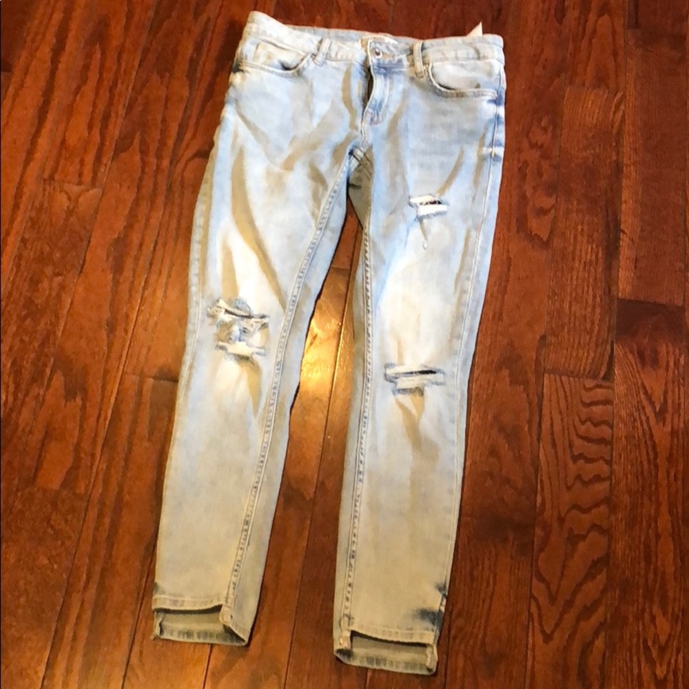 Blue skinny Zara jeans size 4 36 26